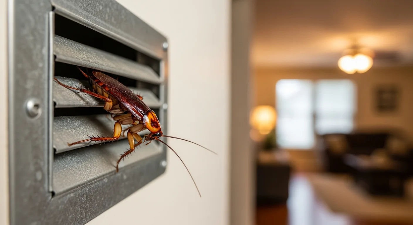“Waterbugs”: American Roaches Living in Your Home's Air Ducts